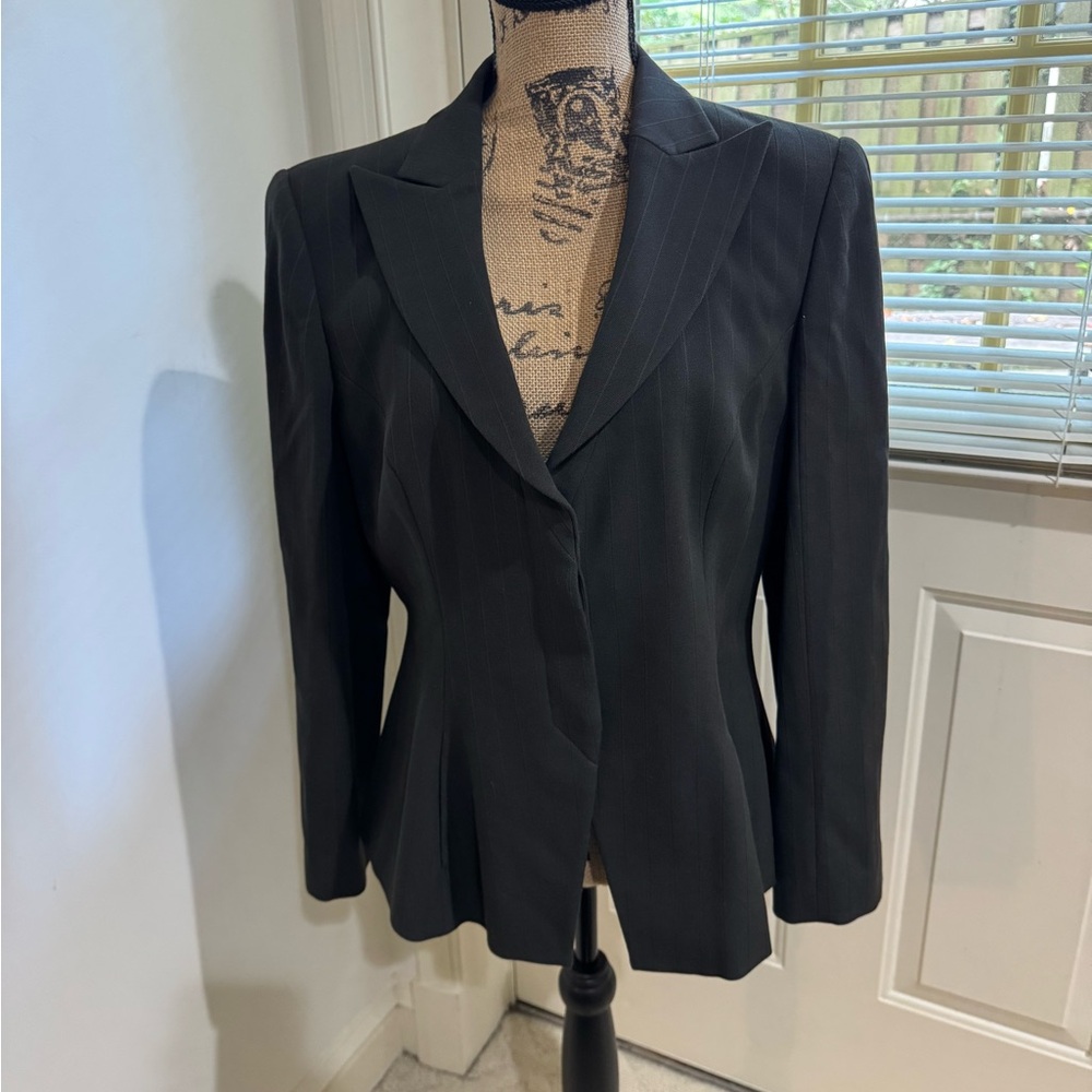 Giorgio Armani Charcoal stripped hourglass vintage Blazer size 48 European